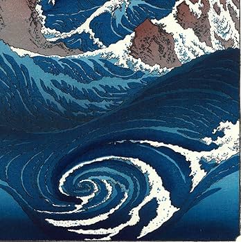 ❶ 歌川広重 日本名勝紀行 六十余州名所図会山 浮世絵の木版画 豪華６枚 ➀ 歌川広重 日本名勝紀行 六十余州名所図会山 浮世絵の